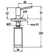 KWC DVS Basic Soap Dispenser Drawing
