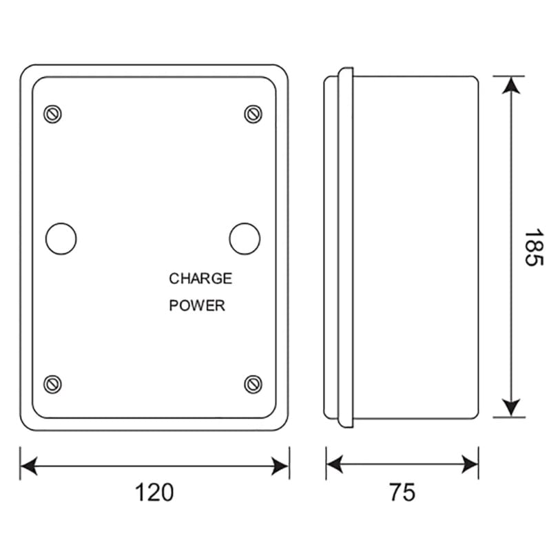 Mains 1 And A Half Base WC Flush Valve Kit With Sensor WC03-013 Drawing 2