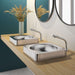 Quadra Countertop Wash Basin on a Floating Countertop