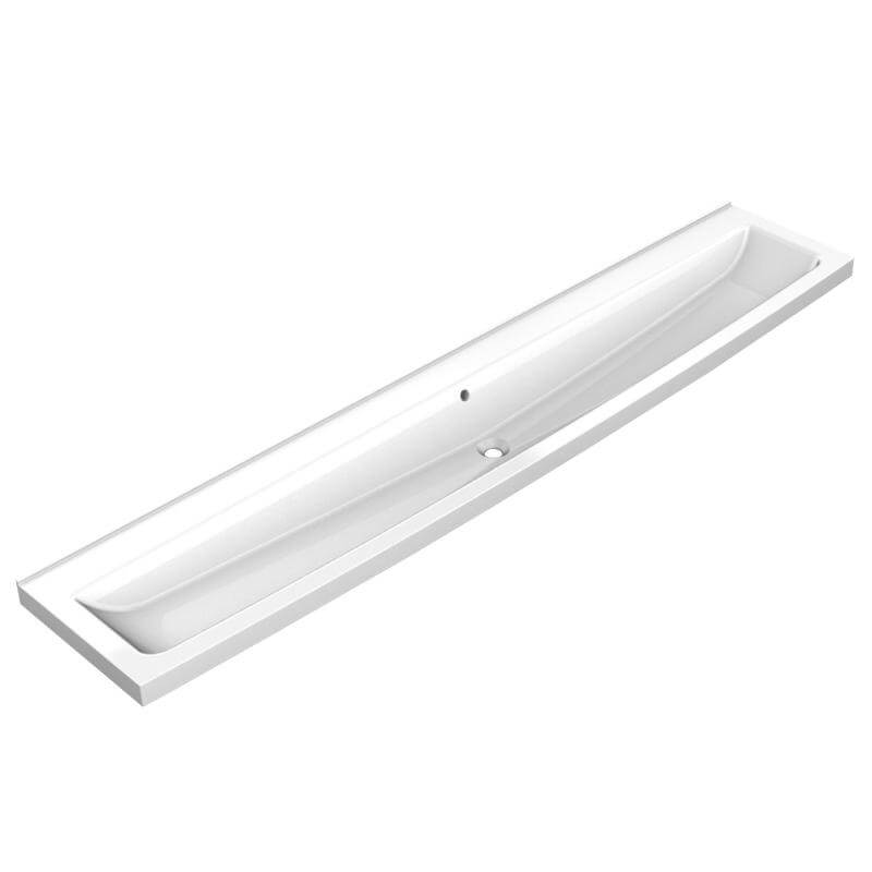 SOLX2400 Without Tap Hole Four Person 2400mm Miranit Washtroughs