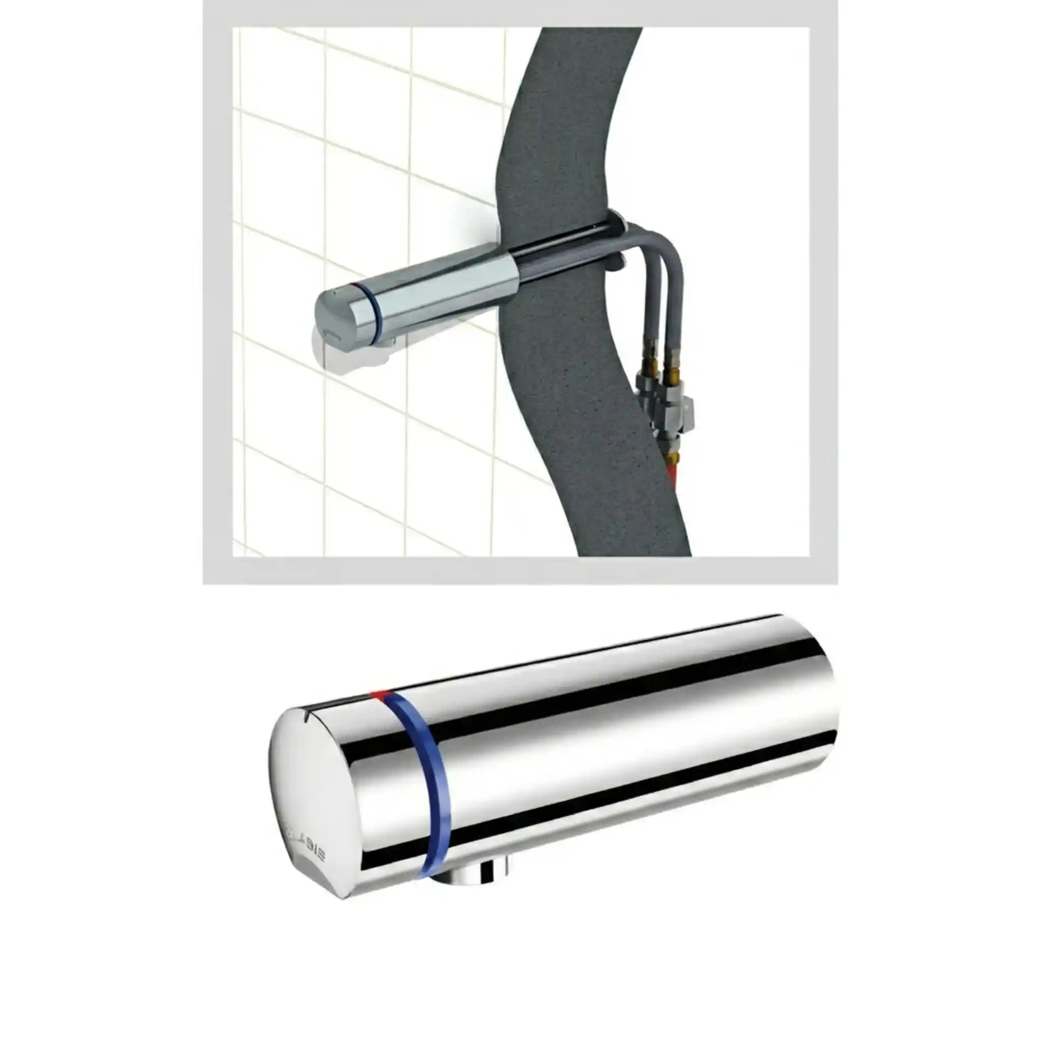 A image showing the tempomix 3 cross wall tap 110mm