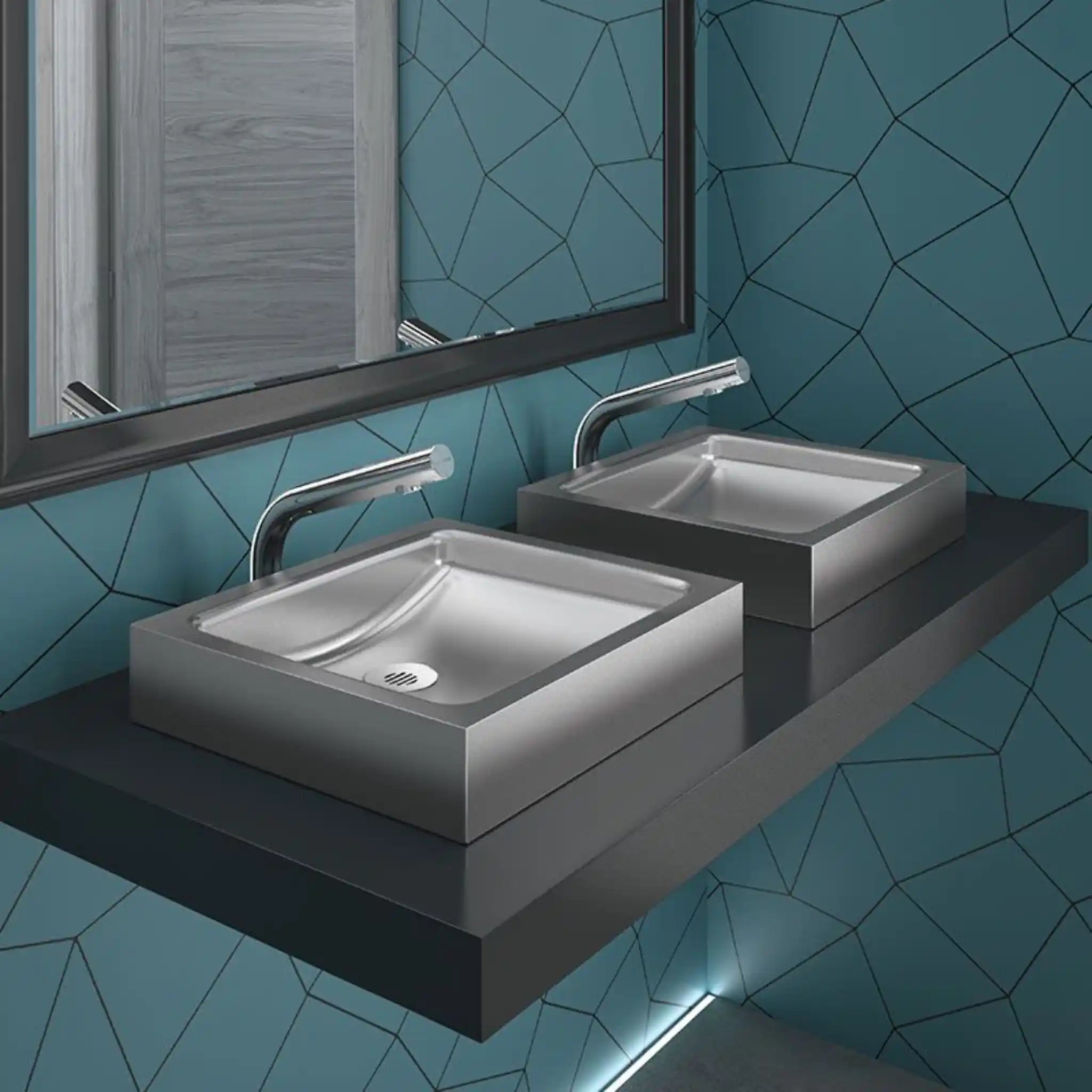 UNITO Washbasin on Floating Countertop