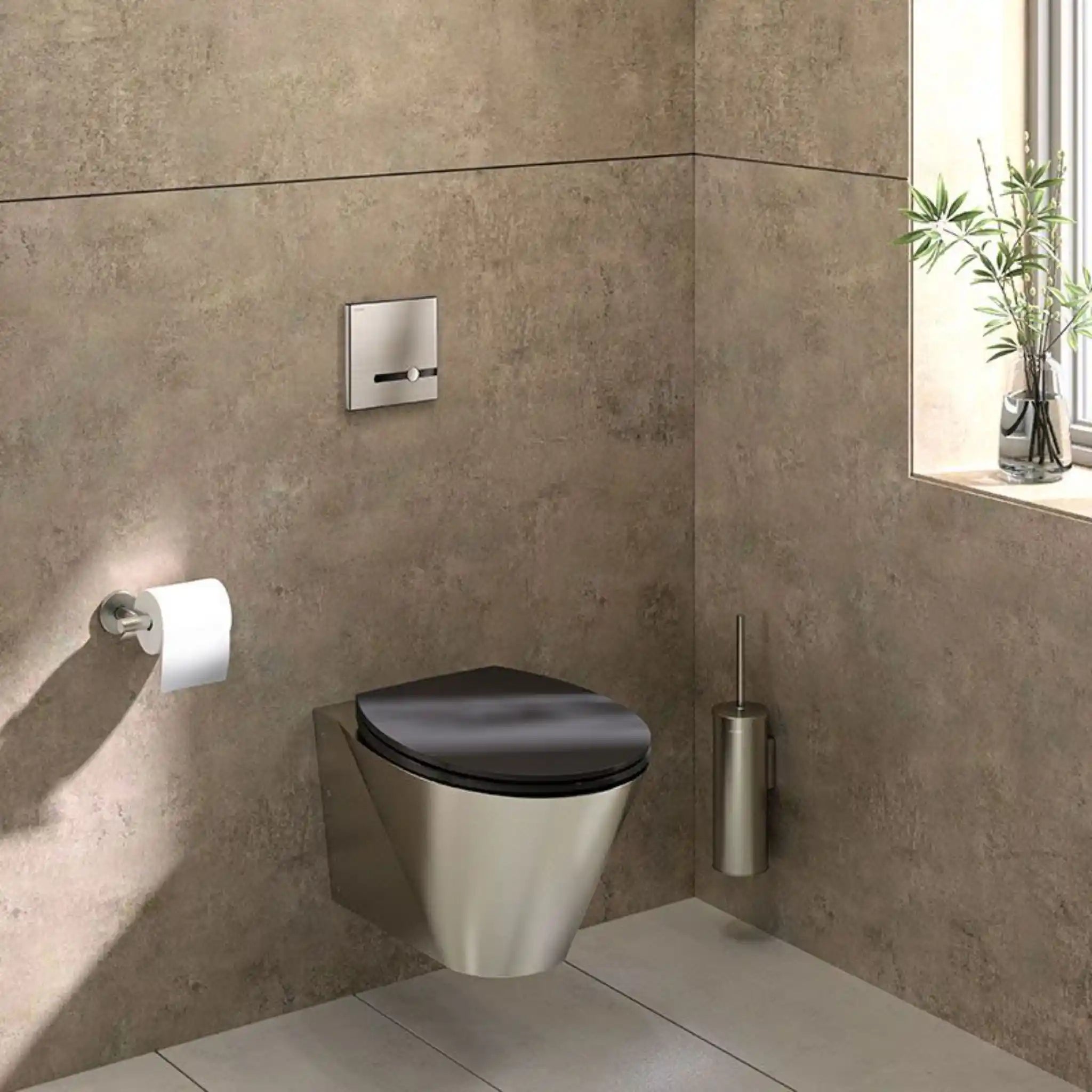 Wall Hung BCN S WC Pan in Washroom
