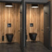 Wall Hung S21 S WC Pan Matte Black in Public Washroom