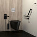 Wall Hung S21 S WC Pan Matte Black in Washroom