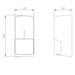 Drawing of Dolphin BC500 Liquid Soap Dispenser - Detailed dimensions and specifications.