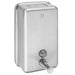 Dolphin vertical liquid soap dispenser in a sleek, modern design, perfect for bathrooms and kitchens.