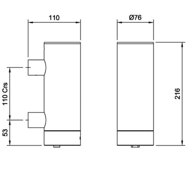 Drawing of Dolphin wall-mounted liquid soap dispenser, detailed design showing installation and functionality for commercial and residential use.