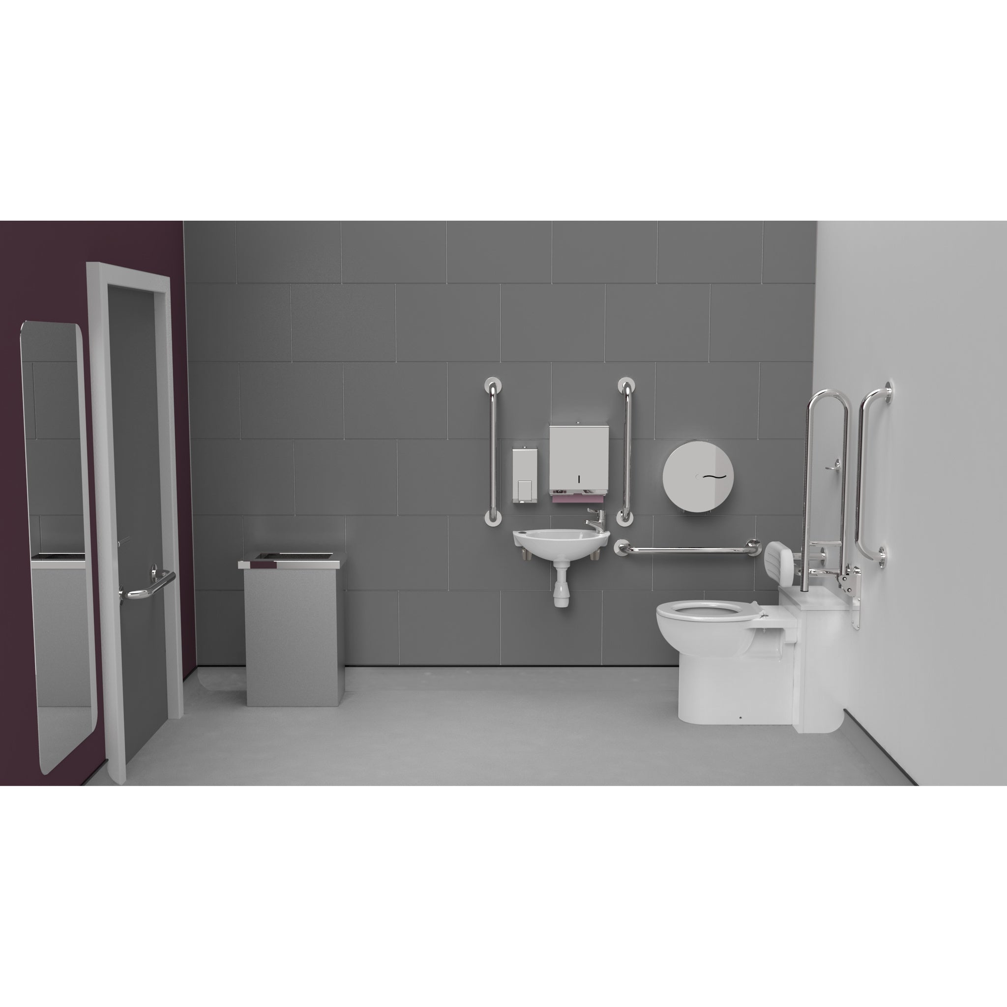 Fitzroy Of London Back To Wall Doc M Toilet Pack, installed in a washroom