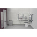 Fitzroy Of London Low Level Doc M Toilet Pack, concealed fixings stainless steel, dark grey finish, installed in a washroom