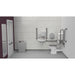 Fitzroy Of London Low Level Doc M Toilet Pack, concealed fixings stainless steel, grey finish, installed in a washroom