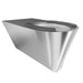 Franke Campus CMPX594 Disabled toilet with seat pad, raised angle showing bowl interior and rear fixing holes