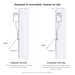 Pland Fife Stainless Steel Trough Urinal Complete Pack, exposed top inlet and concealed rear inlet installation
