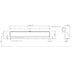 Technical drawing of Pland Fife Stainless Steel Trough Urinal Complete Pack