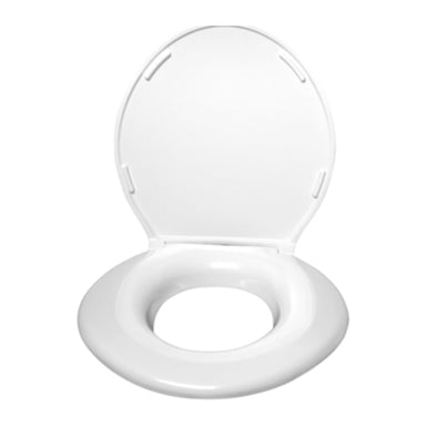 Pland Richmond White Stainless Steel Bariatric Toilet, white Big John heavy duty seat and lid