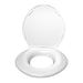 Pland Richmond White Stainless Steel Bariatric Toilet, white Big John heavy duty seat and lid