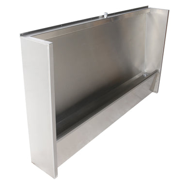 Pland Vienna Floor Standing Stainless Steel Urinal Trough, three quarter view